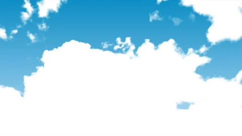 White clouds high speed motion on blue sky. Stock Footage 336051321