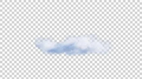 White clouds isolate on black background. 3d illustration Stock Illustration