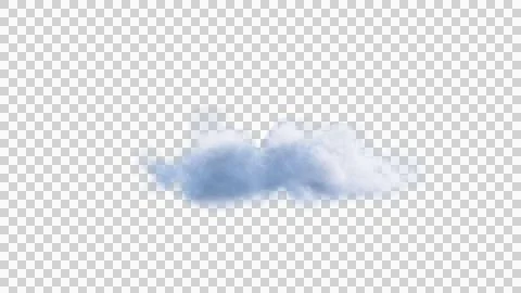 White clouds isolate on black background. 3d illustration Stock Illustration
