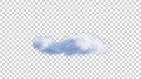 White clouds isolate on black background. 3d illustration Stock Illustration