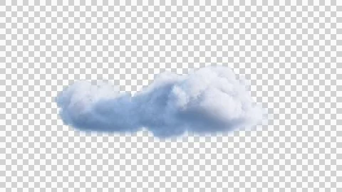 White clouds isolate on black background. 3d illustration Stock Illustration