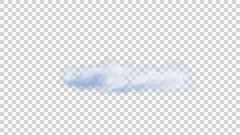 White clouds isolate on black background. 3d illustration Stock Illustration
