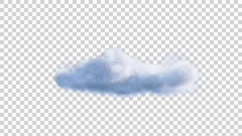 White clouds isolate on black background. 3d illustration Stock Illustration