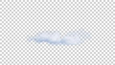 White clouds isolate on black background. 3d illustration Stockillustratie