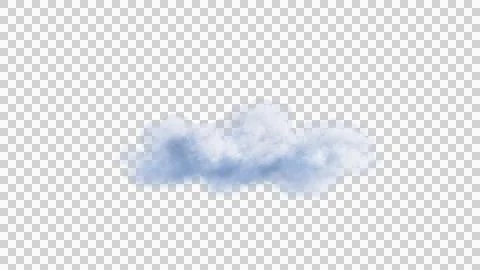 White clouds isolate on black background. 3d illustration Stock Illustration
