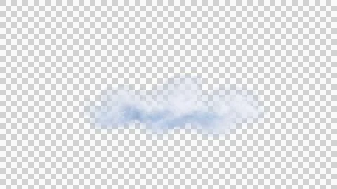 White clouds isolate on black background. 3d illustration Stock Illustration