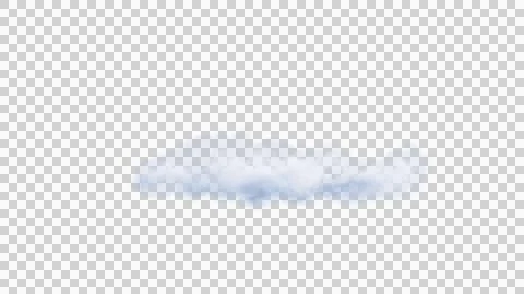 White clouds isolate on black background. 3d illustration 库存插图