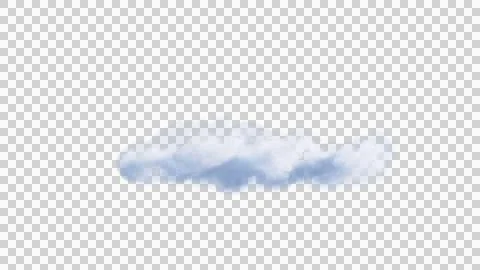 White clouds isolate on black background. 3d illustration Stockillustratie