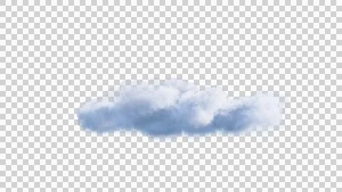 White clouds isolate on black background. 3d illustration イラスト素材