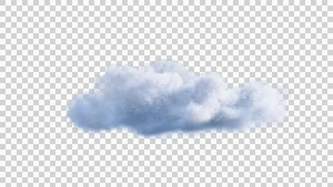 White clouds isolate on black background. 3d illustration Stock Illustration