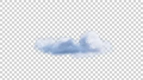 White clouds isolate on black background. 3d illustration Stock Illustration