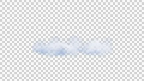 White clouds isolate on black background. 3d illustration Stock Illustration