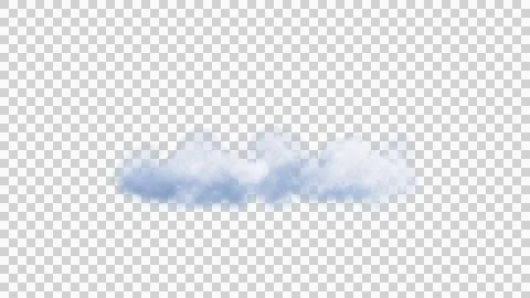 White clouds isolate on black background. 3d illustration Stock Illustration