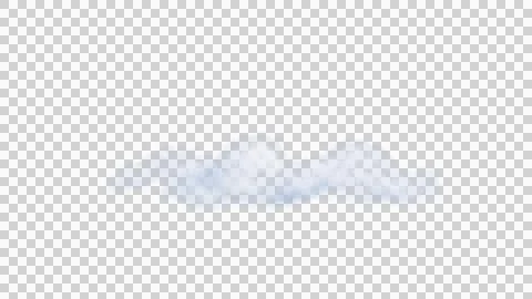 White clouds isolate on black background. 3d illustration Stock Illustration