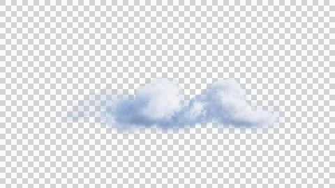 White clouds isolate on black background. 3d illustration 스톡 일러스트