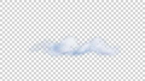 White clouds isolate on black background. 3d illustration Illustrazione stock