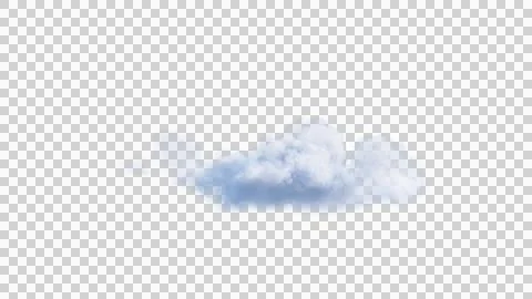 White clouds isolate on black background. 3d illustration イラスト素材