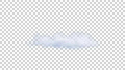 White clouds isolate on black background. 3d illustration Stock Illustration