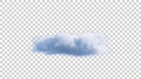White clouds isolate on black background. 3d illustration Stock Illustration