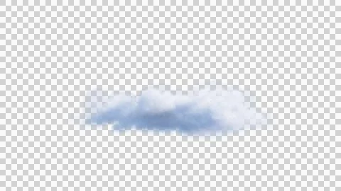White clouds isolate on black background. 3d illustration Stock Illustration