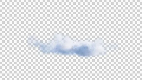 White clouds isolate on black background. 3d illustration Stock Illustration