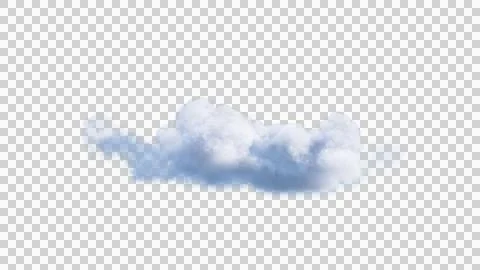 White clouds isolate on black background. 3d illustration Stock Illustration