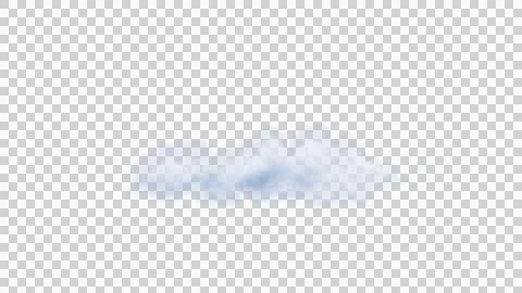 White clouds isolate on black background. 3d illustration Stock Illustration