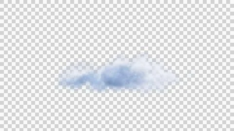 White clouds isolate on black background. 3d illustration Stockillustratie