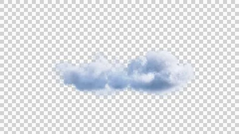 White clouds isolate on black background. 3d illustration Stock Illustration