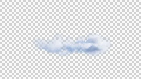 White clouds isolate on black background. 3d illustration Stock Illustration