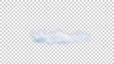 White clouds isolate on black background. 3d illustration Stock Illustration
