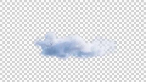 White clouds isolate on black background. 3d illustration Stock Illustration