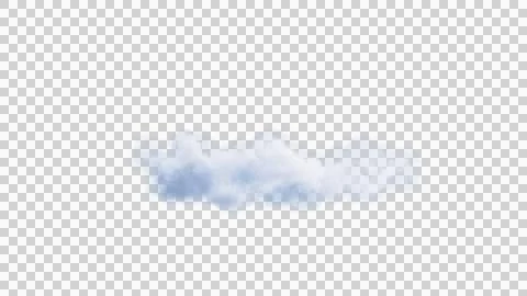 White clouds isolate on black background. 3d illustration Stockillustratie