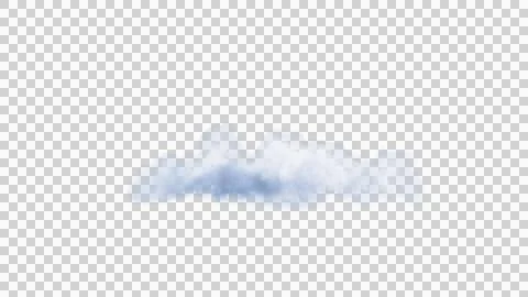 White clouds isolate on black background. 3d illustration Stock Illustration