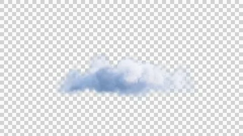 White clouds isolate on black background. 3d illustration Stock Illustration