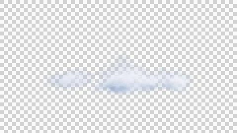 White clouds isolate on black background. 3d illustration Stock Illustration