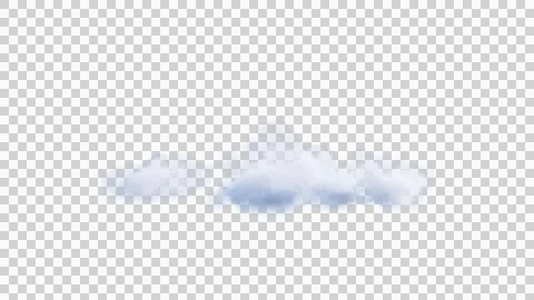 White clouds isolate on black background. 3d illustration Stock Illustration