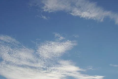 White clouds on a light blue sky Stock-Fotos