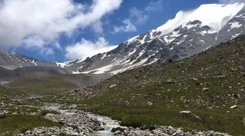 White clouds move across the sky Stock Footage 67271096