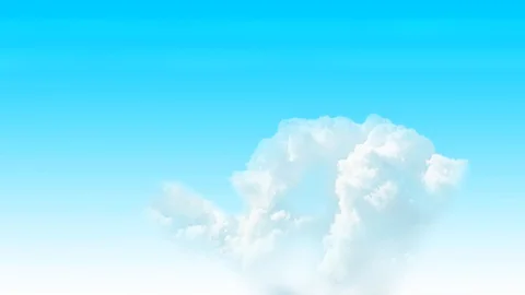 White clouds move in the blue sky. sunny weather timelapse Stock Footage 128701451