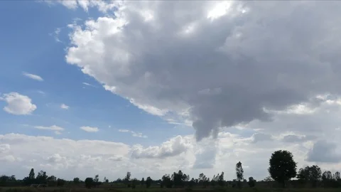 White clouds move in large fields. 스톡 동영상 108077490