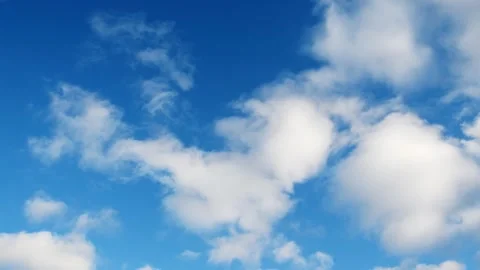 White clouds moving in the blue sky. Abstract sky nature background. Stock Footage 245700622