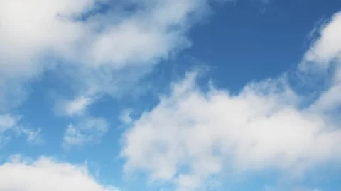 White clouds moving in the blue sky. Abstract sky nature background. Stock Footage 245700631