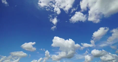 White clouds moving dynamic time lapse footage 4K Stock Footage 254923505