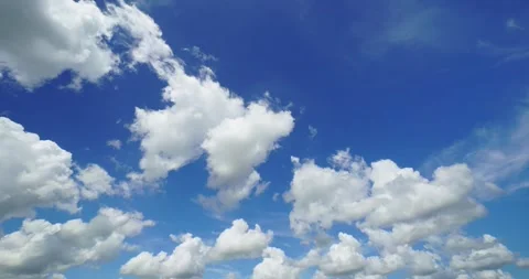 White clouds moving dynamic time lapse footage 4K Stock Footage 254923598