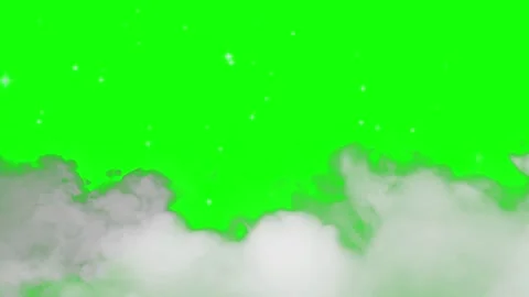 White clouds moving on green screen Stock Footage 341376182