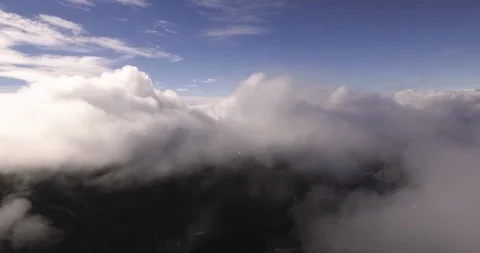 White clouds moving in the sky Stock Footage 93608374