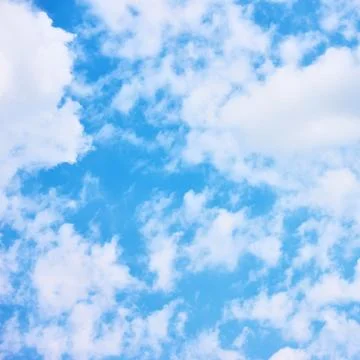 White clouds - natural background Stock Photos