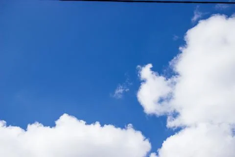 White clouds not blue sky Stock Photos