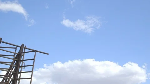 White clouds in Ocean-blue sky, Northern Territory Stock Footage 107289959